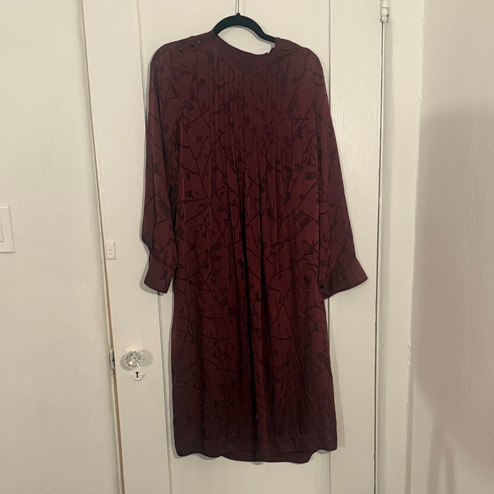 rag & bone Maroon Long Sleeve Dress